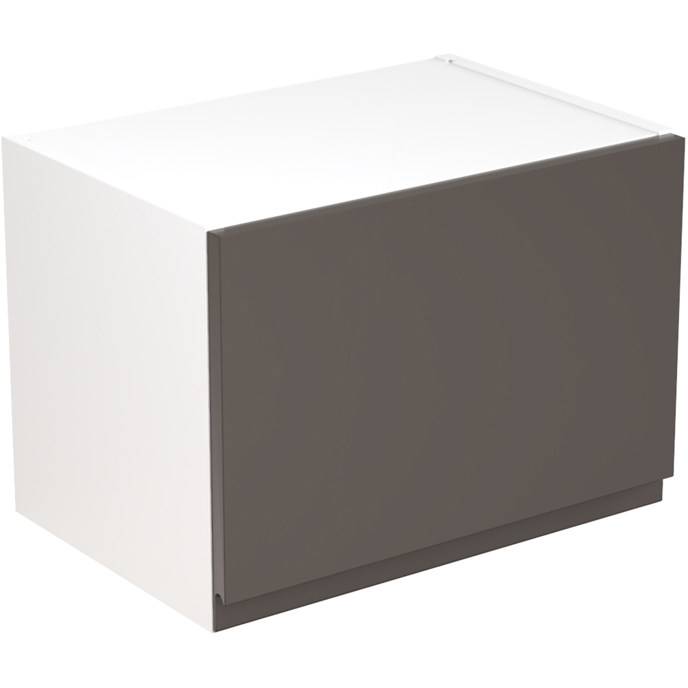 Kitchen Kit J-Pull Gloss Graphite Bridging Wall Kitchen Cabinet Flatpack 500mm Image 1