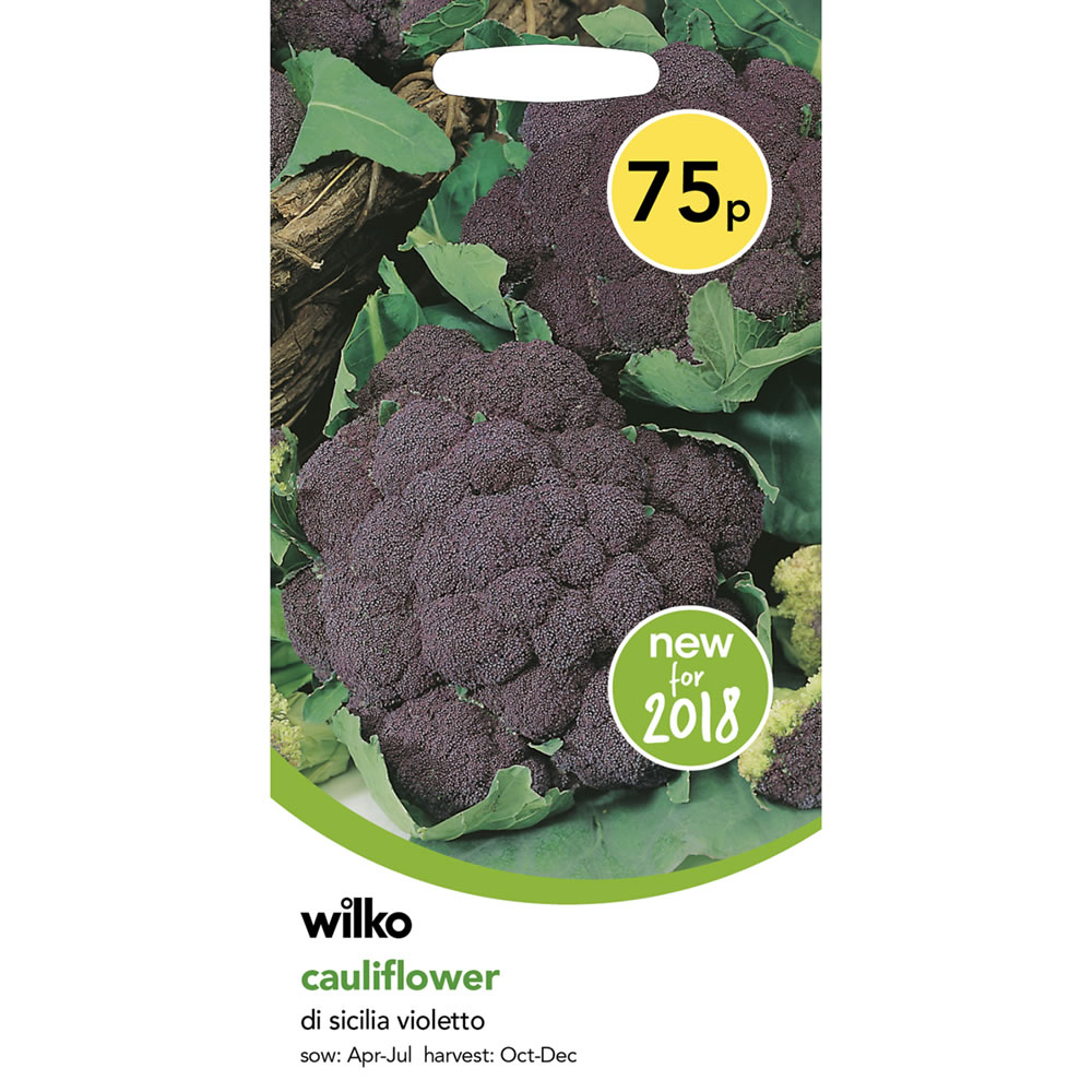 Wilko Cauliflower Di Sicilia Violetto Seeds Image 2