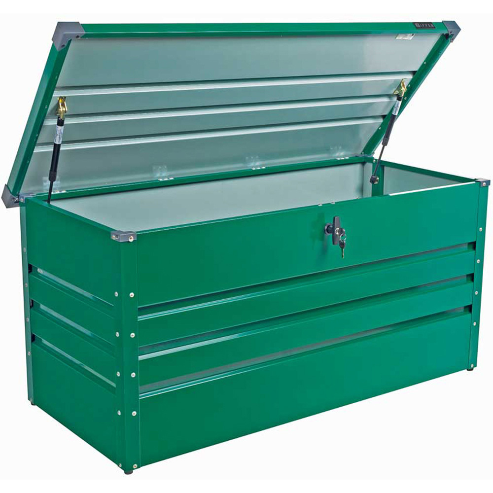 Zipper ZI-GAB132GR 132cm Green Steel Garden Storage Box Image 2
