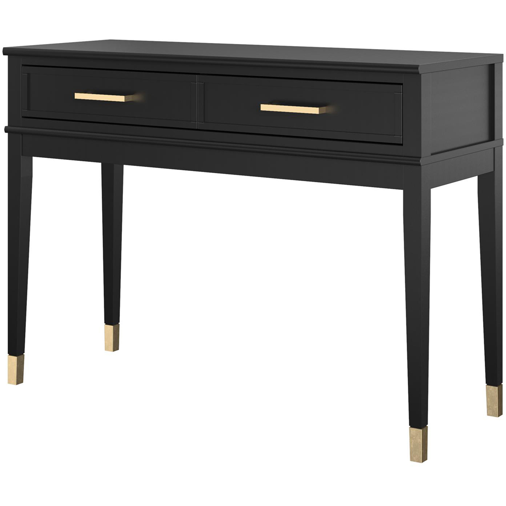 Dorel Home Westerleigh 2 Drawer Black Console Table Image 4