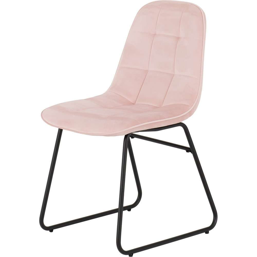 Seconique Avery Lukas 4 Seater Extending Dining Set Concrete and Baby Pink Image 4