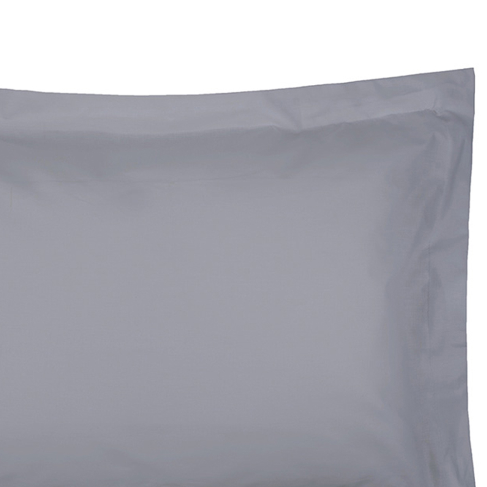 Serene Oxford Grey Pillowcase Image 2