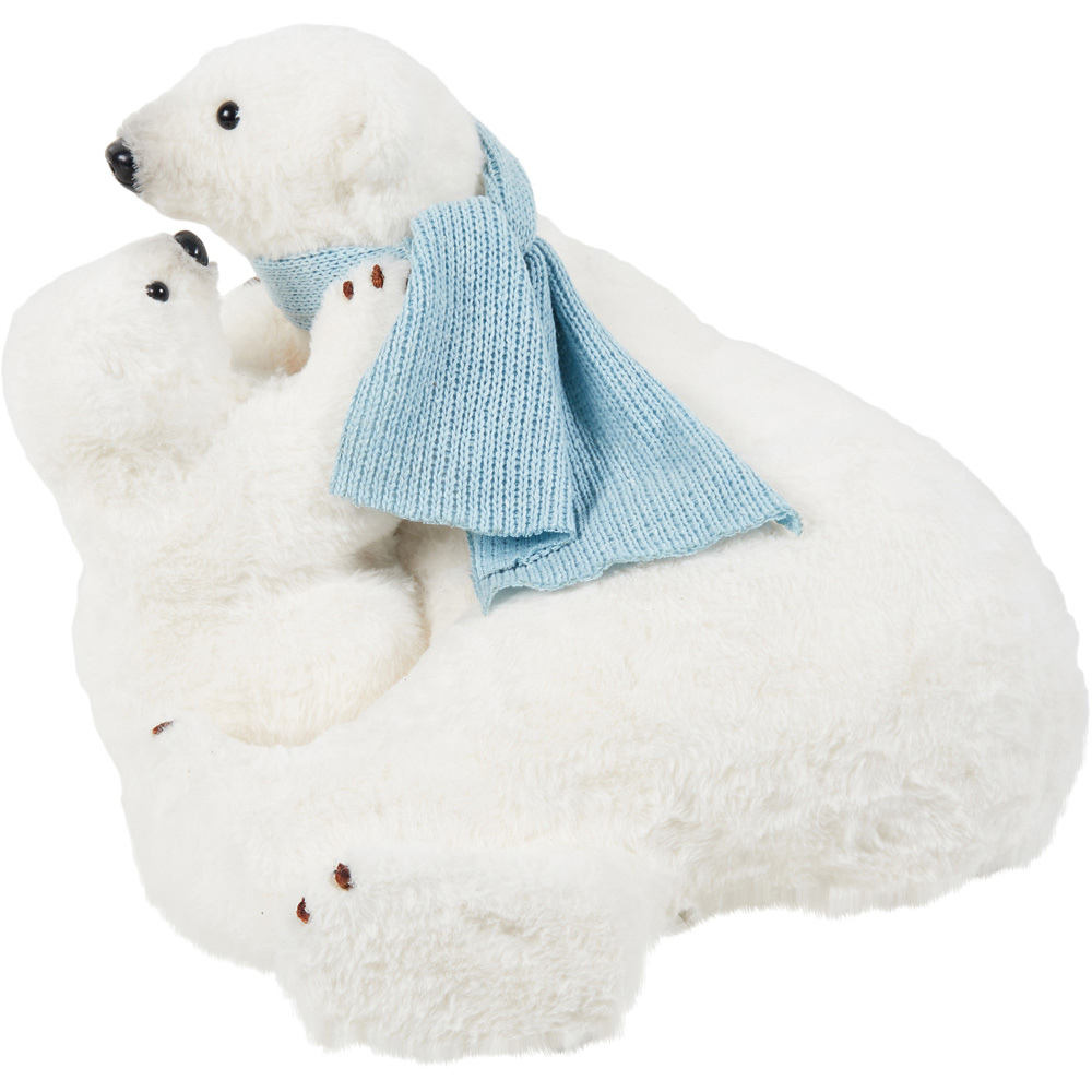 Christmas Polar Bears Decoration - White Image 2