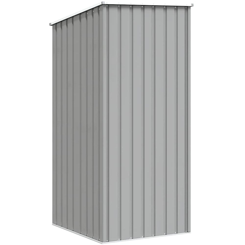 vidaXL 2.9 x 3.2ft Grey Galvanised Steel Pent Garden Shed Image 6