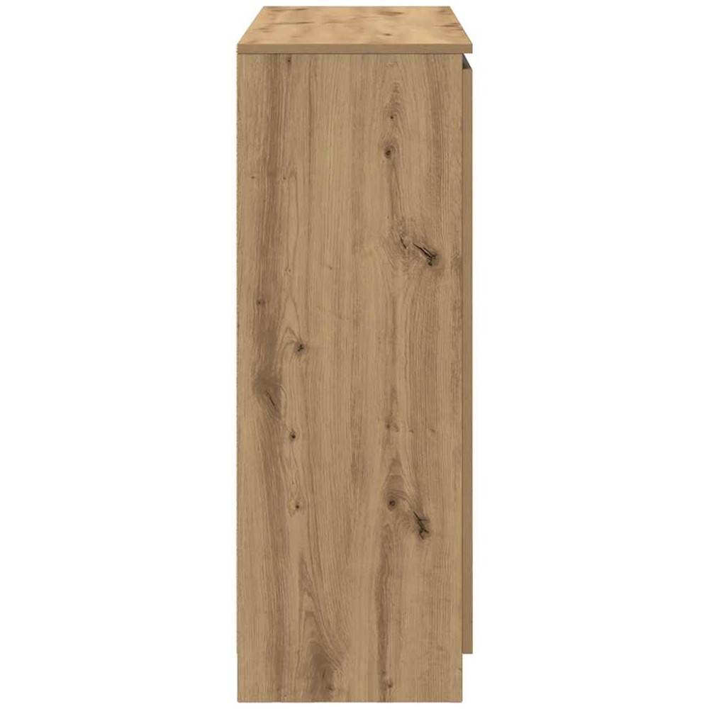 vidaXL 2 Door 4 Drawer Artisan Oak Sideboard Image 7