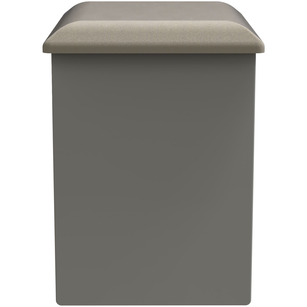 Crowndale New York Dusk Grey Vanity Stool Ready Assembled Image 4