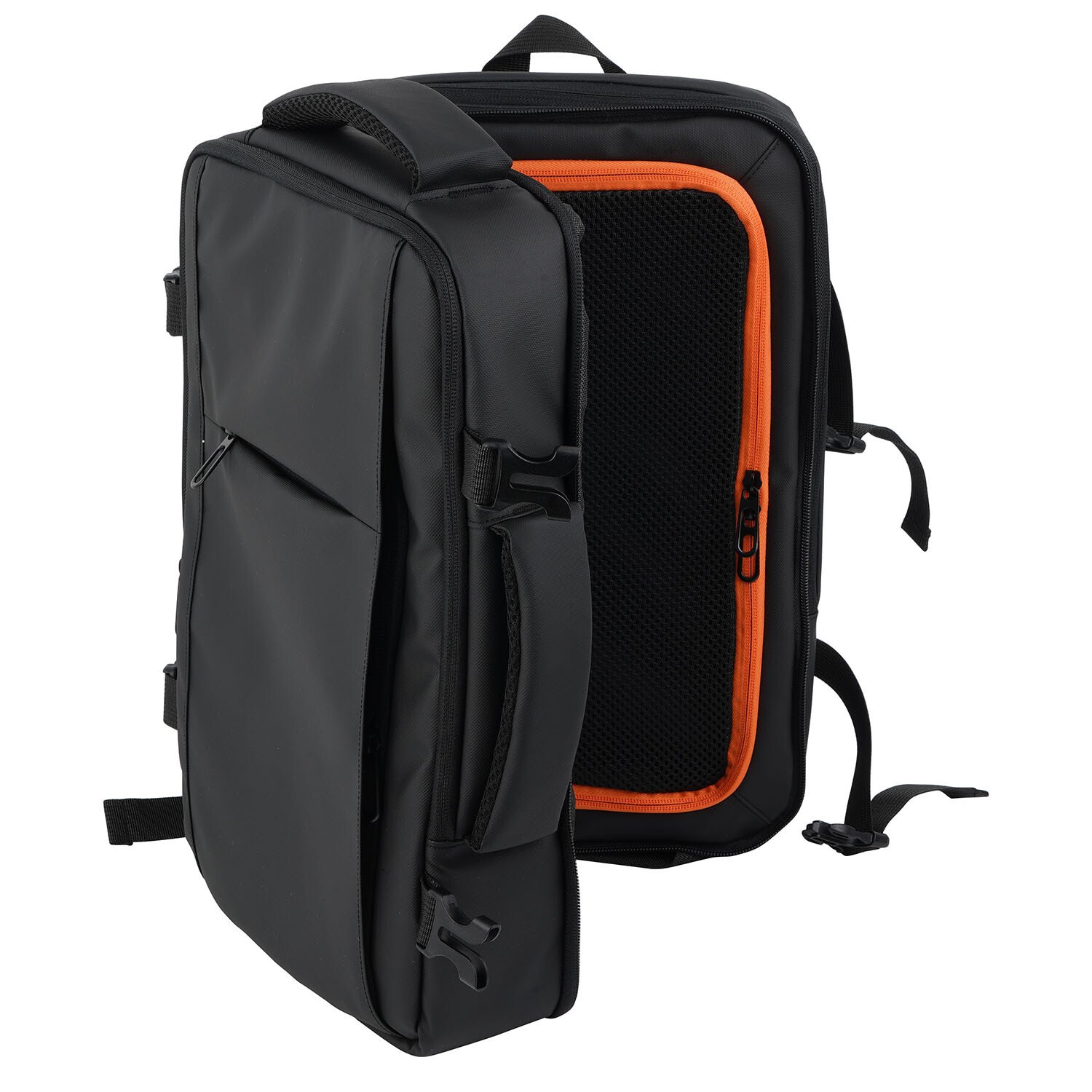 Large Compartment Travel Backpack - Black Image 3
