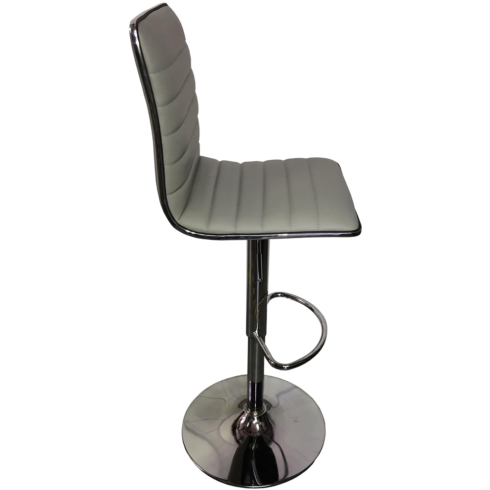 Dorel Colby Grey High Back PU Barstool Image 3