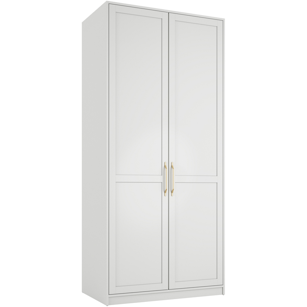 Austen 2 Door White Wardrobe Image 2