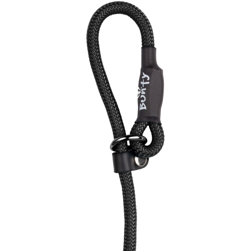 Bunty Small 6mm Black Rope Slip-On Lead For Dogs Image 2