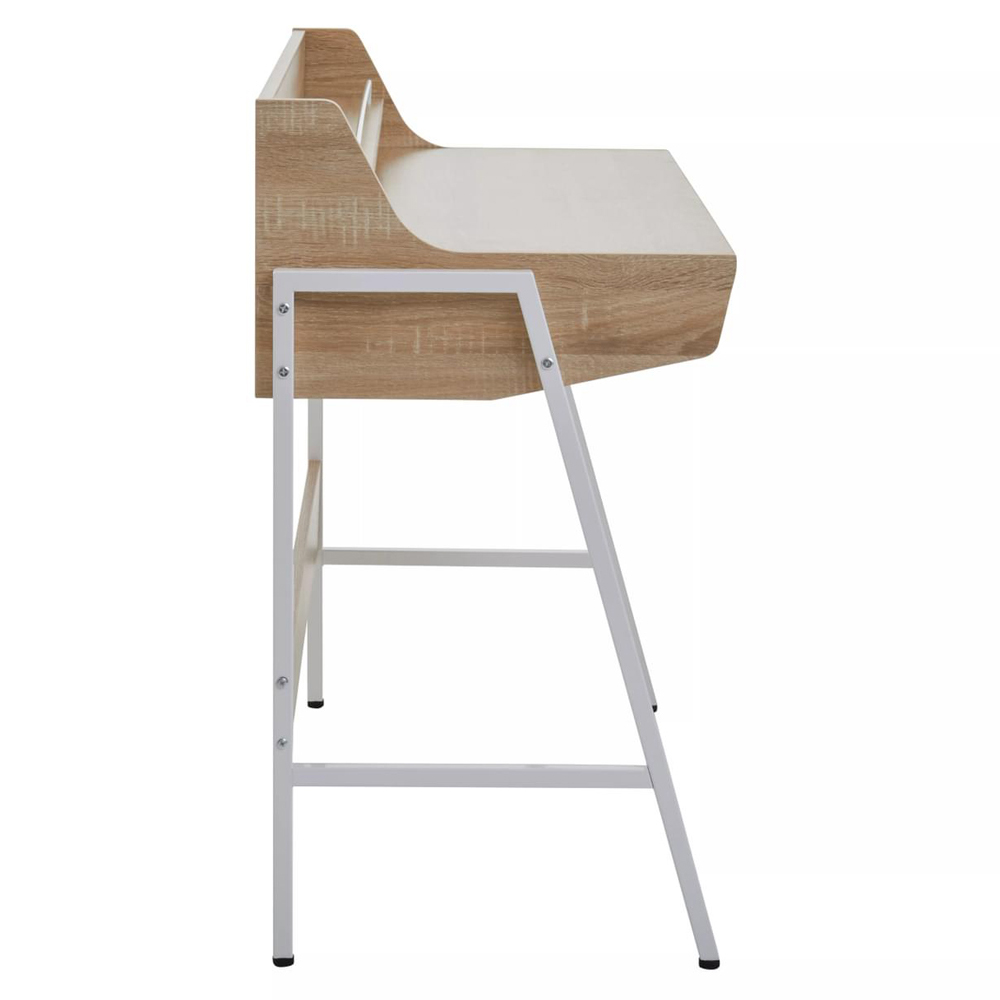 Premier Housewares Bradbury Natural Oak Veneer Desk Image 4