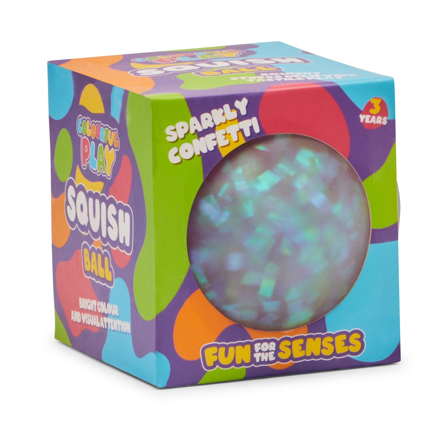 ToyMania Sparkly Confetti Squish Ball Image 1