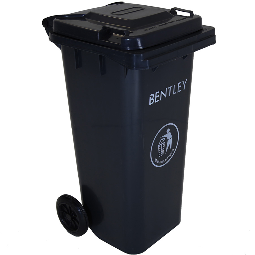 Charles Bentley Anodised Grey Wheelie Bin 120L Image 2