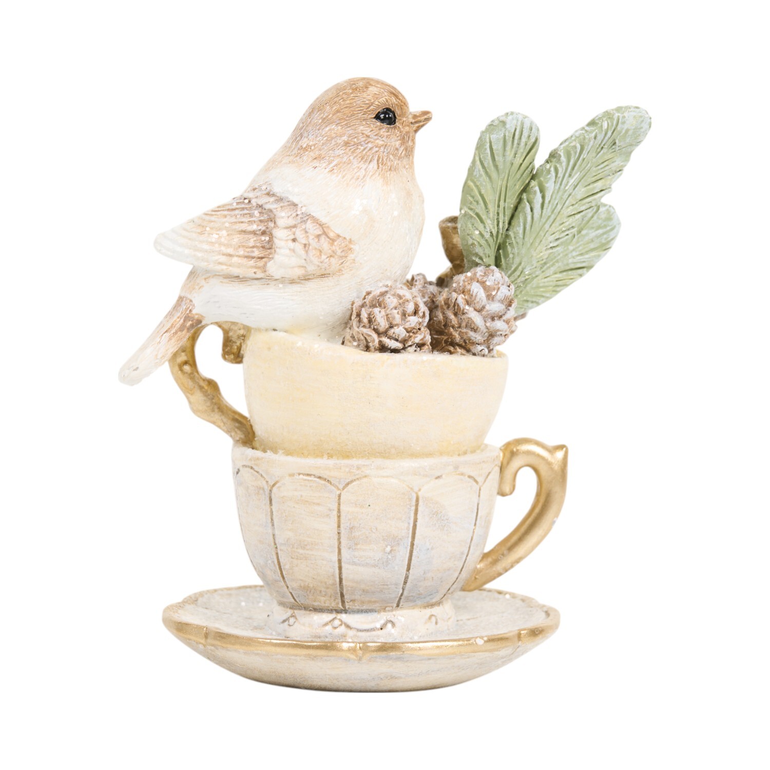 Winter Robin OrnamentCream Image 3