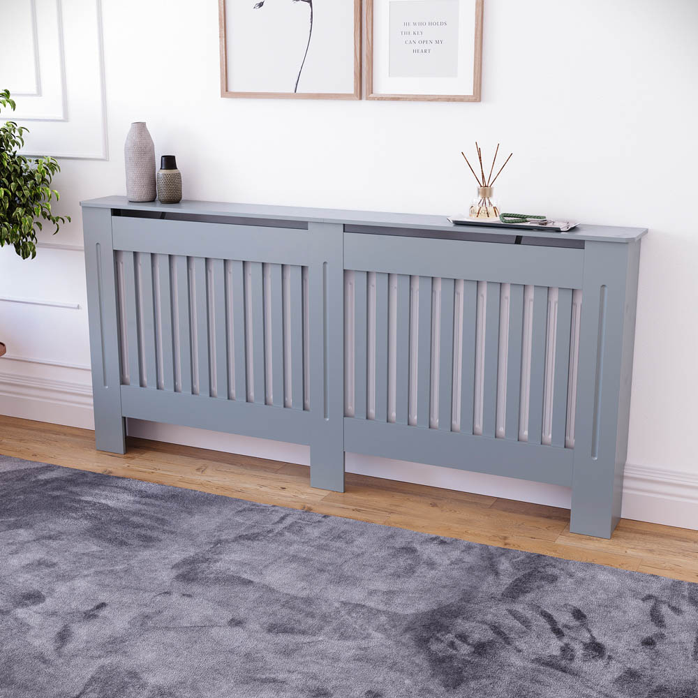 VIDA DESIGNS Chelsea Grey Extra Large Radiator Cover Image 6