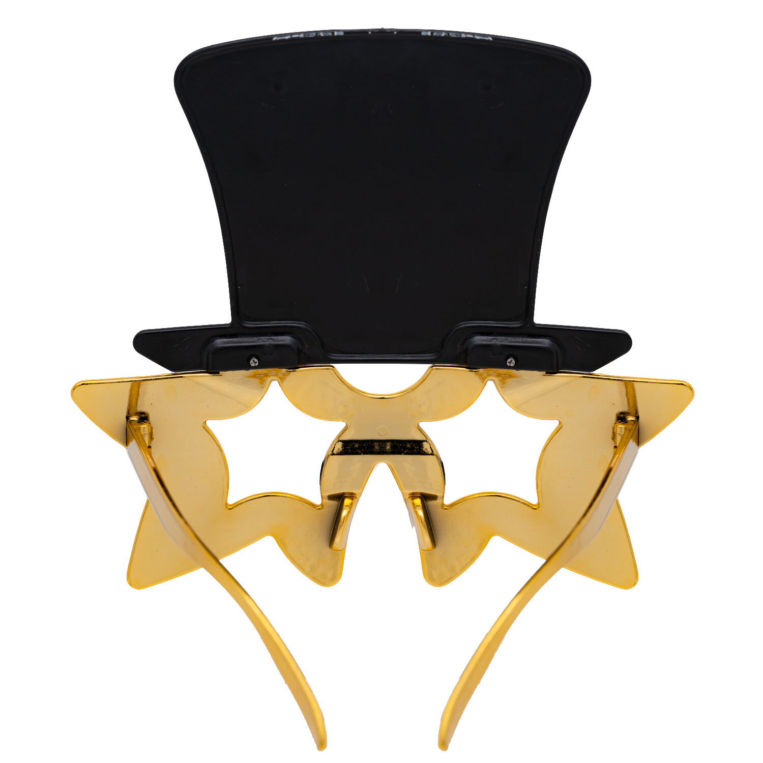New Year Star Glasses and Top Hat Black Image 2