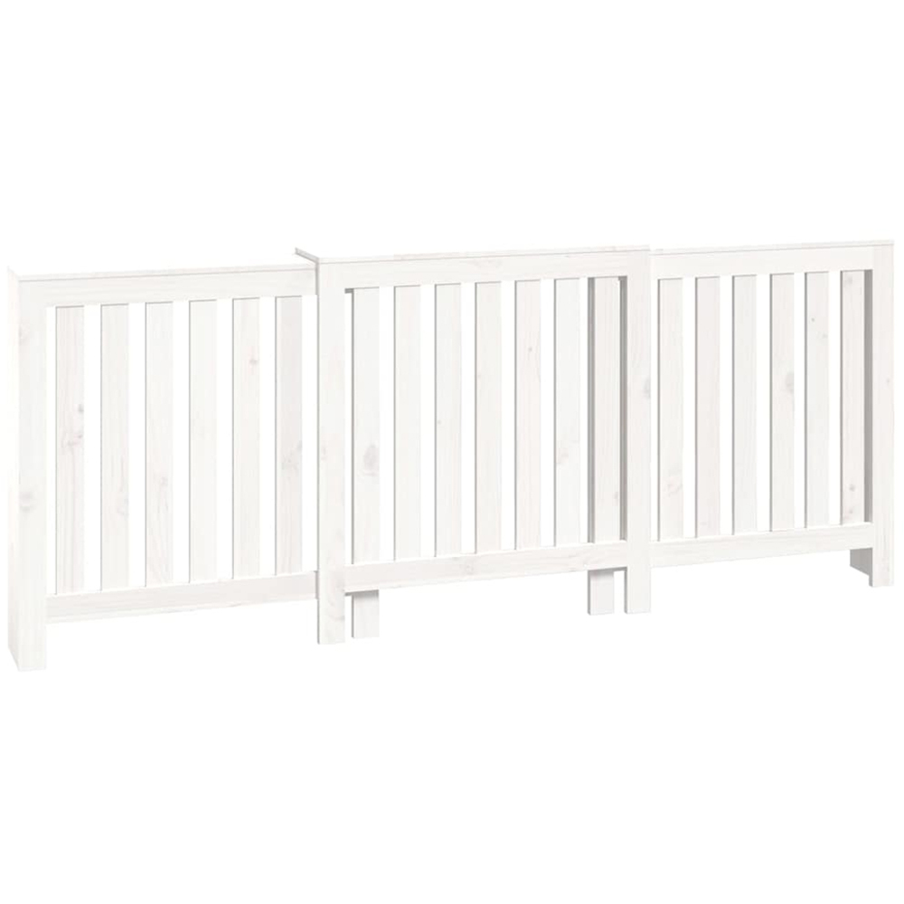 vidaXL White Pine Wood Radiator Cover 850 x 2100mm Image 1
