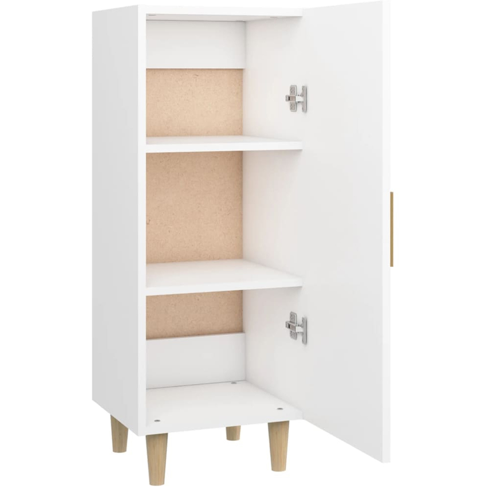 vidaXL Single Door White Sideboard Image 5