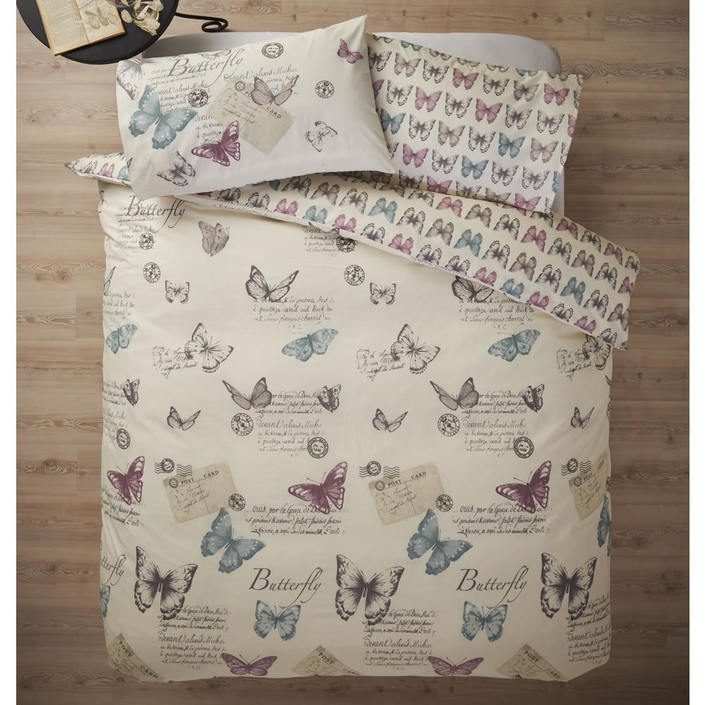 Wilko Heritage Butterfly Double Duvet Set Wilko