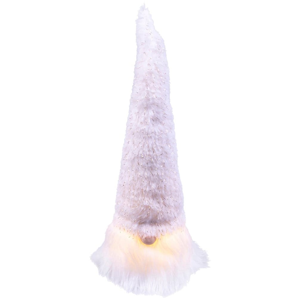 St Helens White Light Up Gonk Christmas Decoration 22cm Image 1