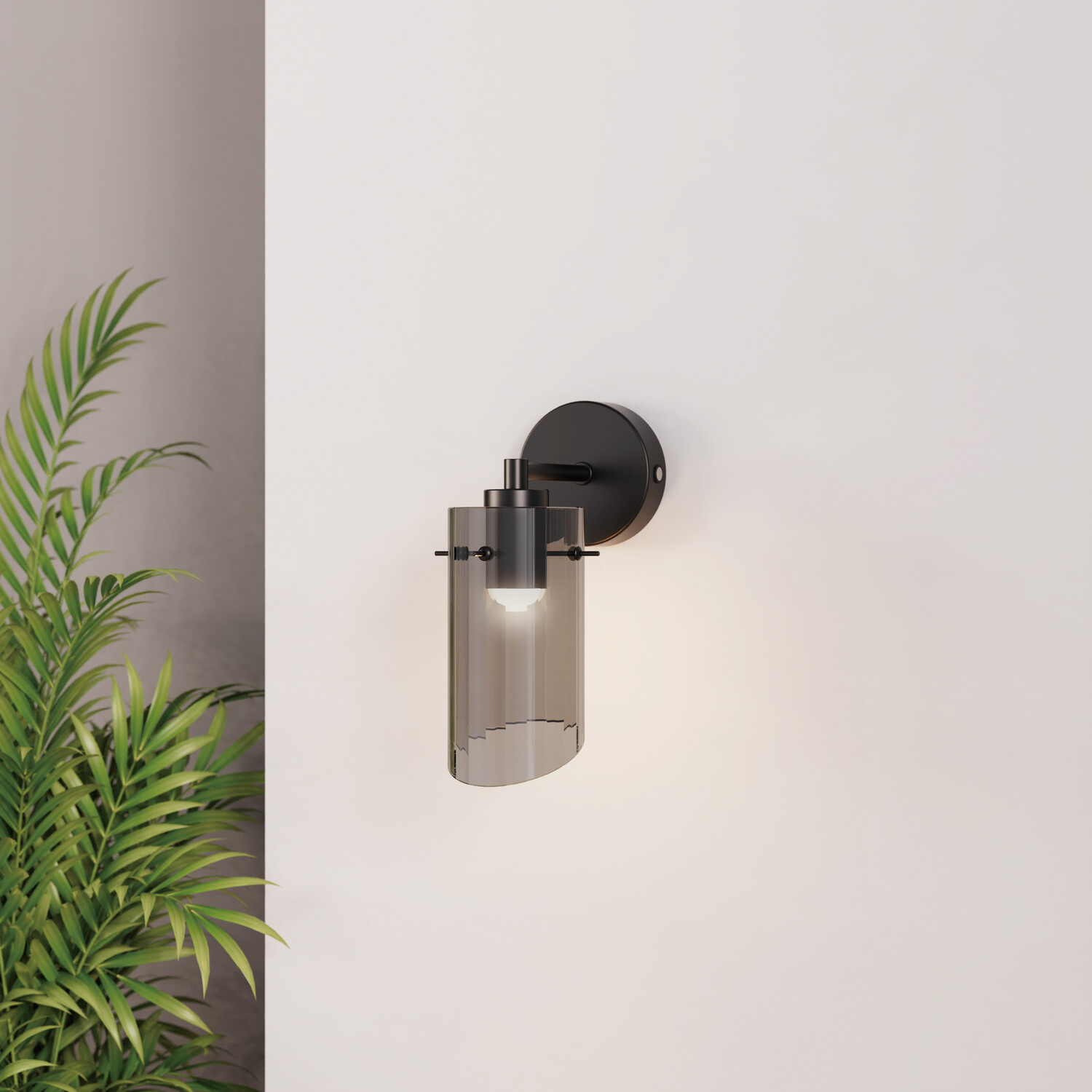 Bodhi Battery Operated Wall Light Black Image 3