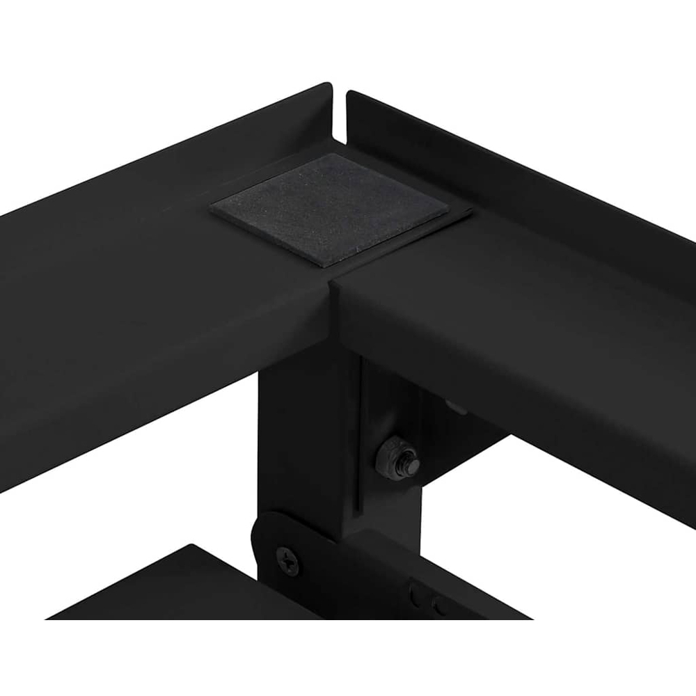 vidaXL Black Washing Machine Riser 120 x 56 x 52cm 2 Pack Image 6