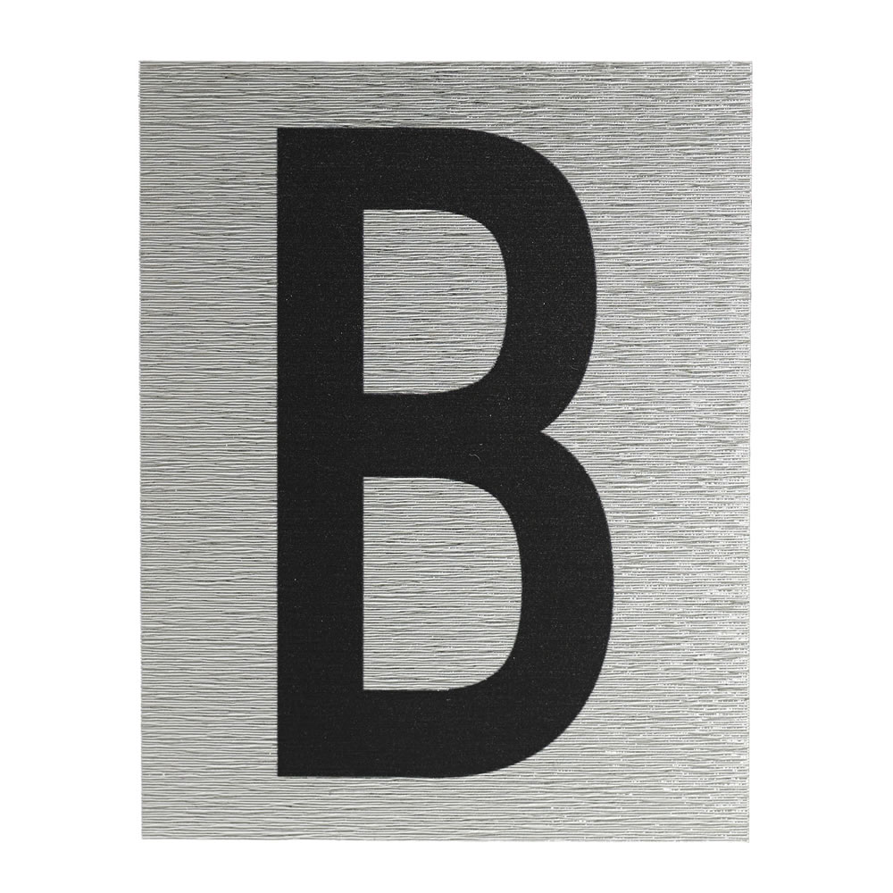 Wilko Letter B Polished Chrome Effect 75mm Image