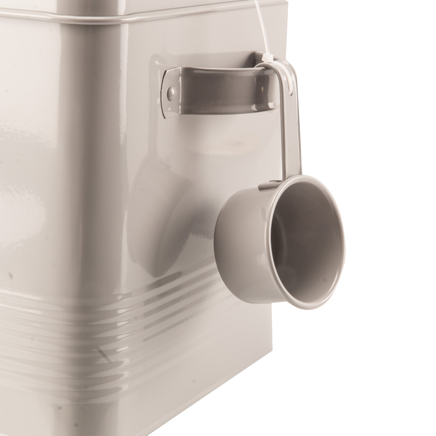 Dog Food Grey Storage Tin Wilko