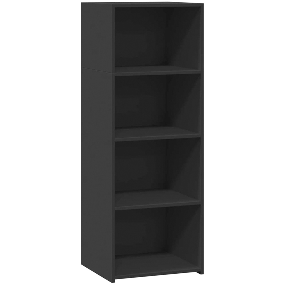 vidaXL 4 Shelf Black Highboard Image 2