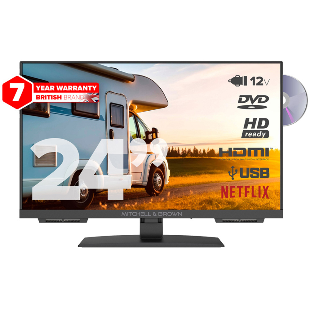 Mitchell & Brown 24 inch HD Ready 12V WebOS Smart TV with Built-in DVD Image 4