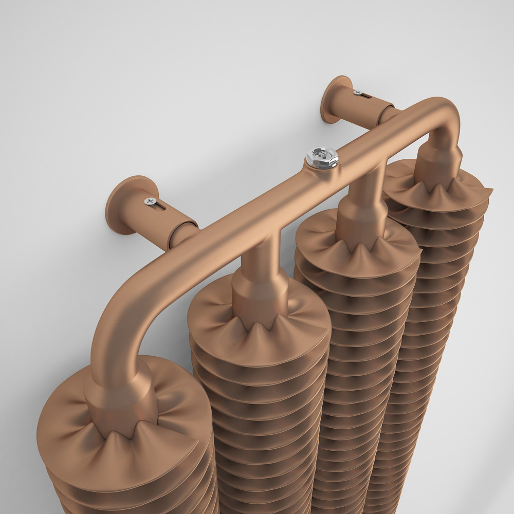 Terma Ribbon 2974BTU Bright Copper Radiator 1720 x 390mm Image 4