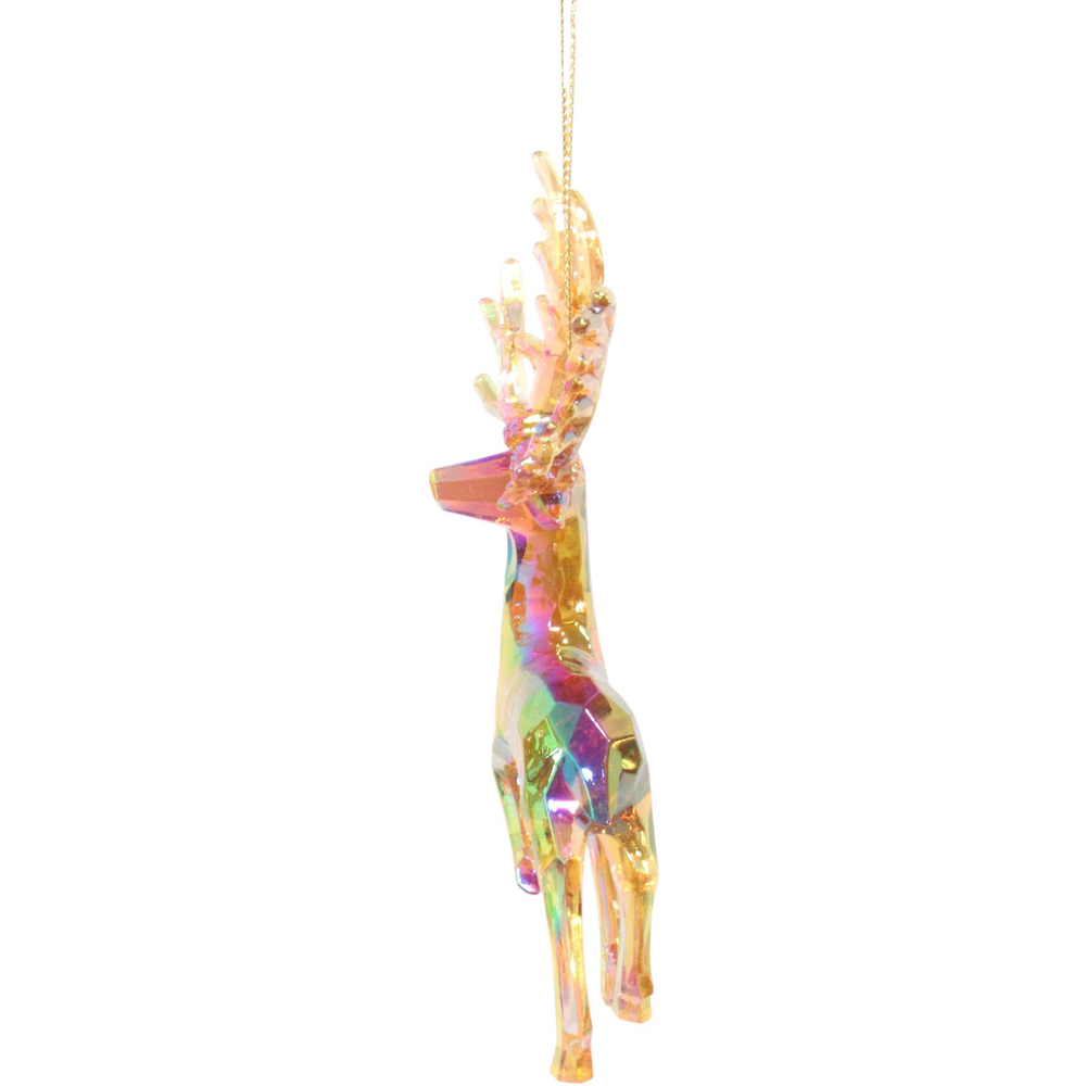 Dark Amber Iridescent Deer Amber Image 8