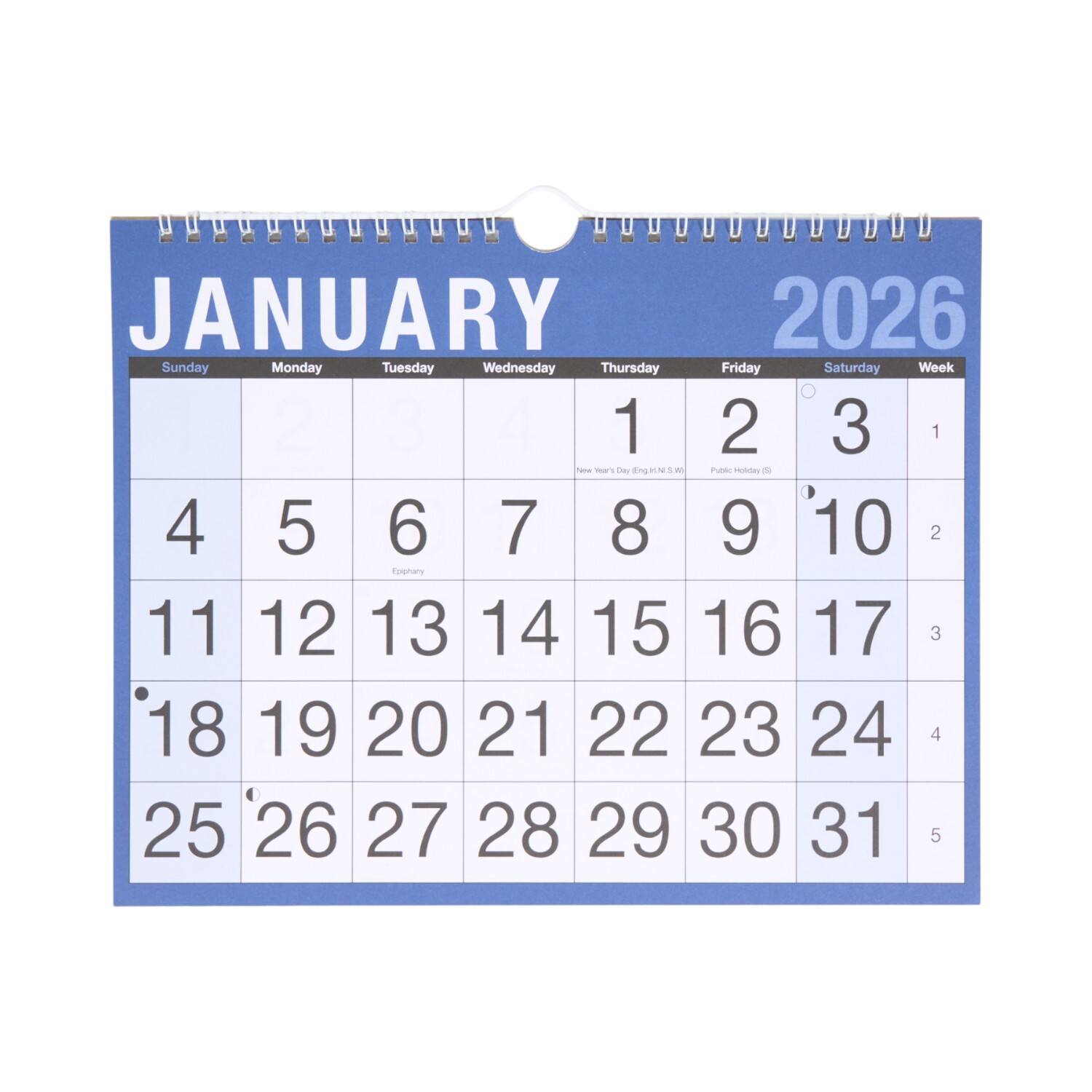 2026 Easy View Monthly Planner Navy Image 1