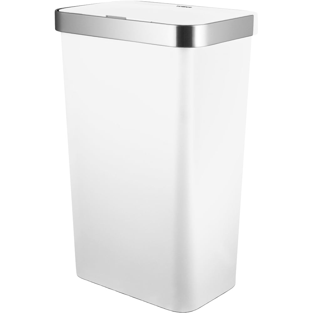 Tower Rectangular White Bin ABS Sensor 50L Image 1