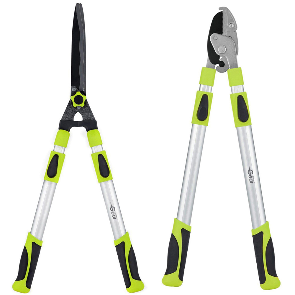 Garden Gear Telescopic Anvil Lopper and Hedge Shears Set Image 1