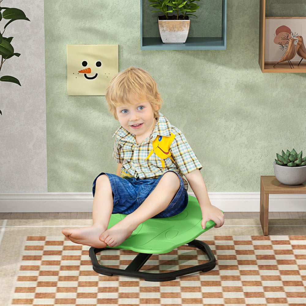 AIYAPLAY Green and Black Sensory Spinning Chair Image 4