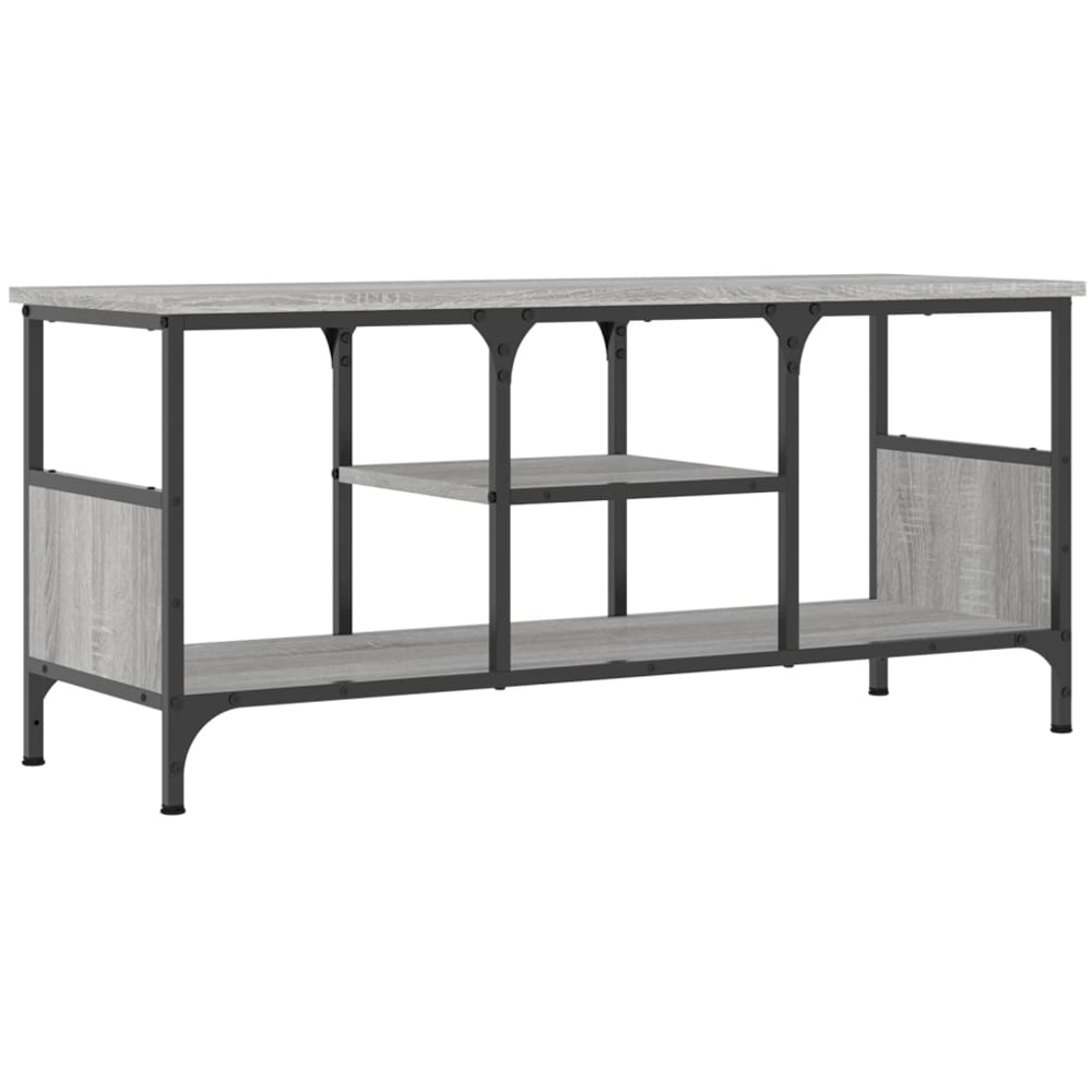 vidaXL 2 Shelf Grey Sonoma TV Cabinet Image 2