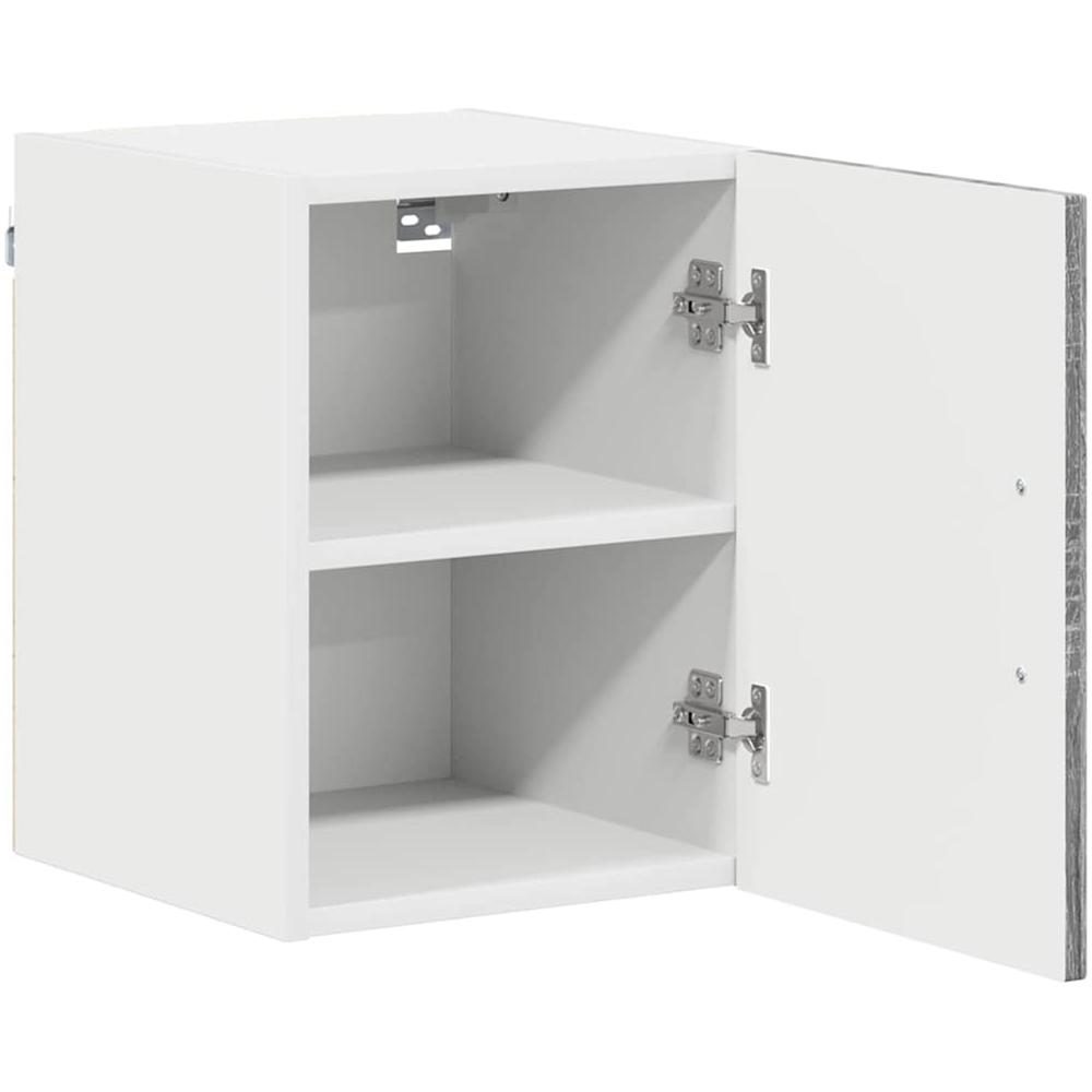 vidaXL Kalmar Single Door Grey Sonoma Wall Mounted Kitchen Cabinet Set of 2 Image 4