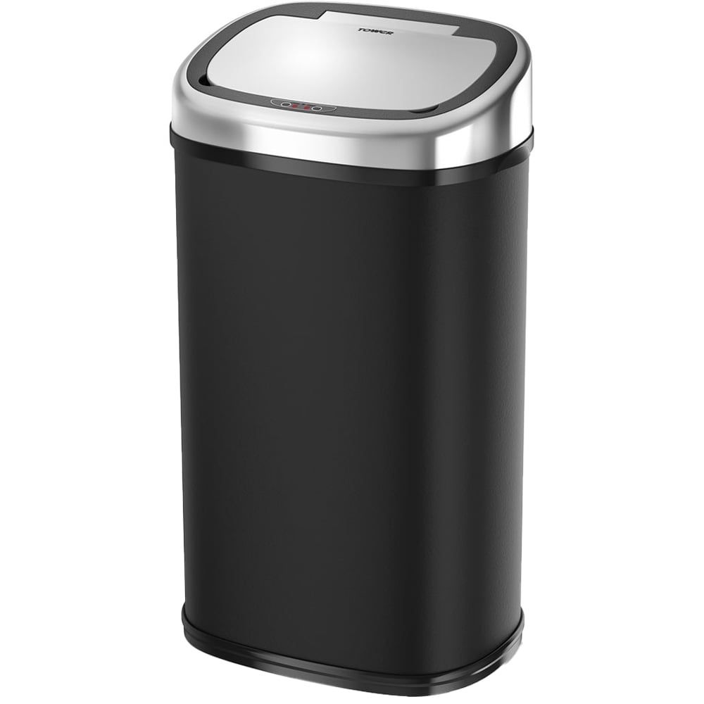 Tower Black Square Sensor Bin 58L Image 1