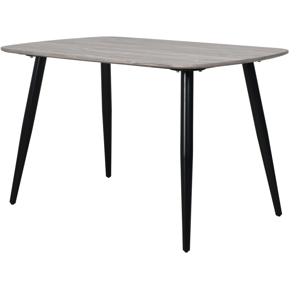 Core Products Aspen 4 Seater Rectangular Dining Set Grey Oak and Grey Image 2