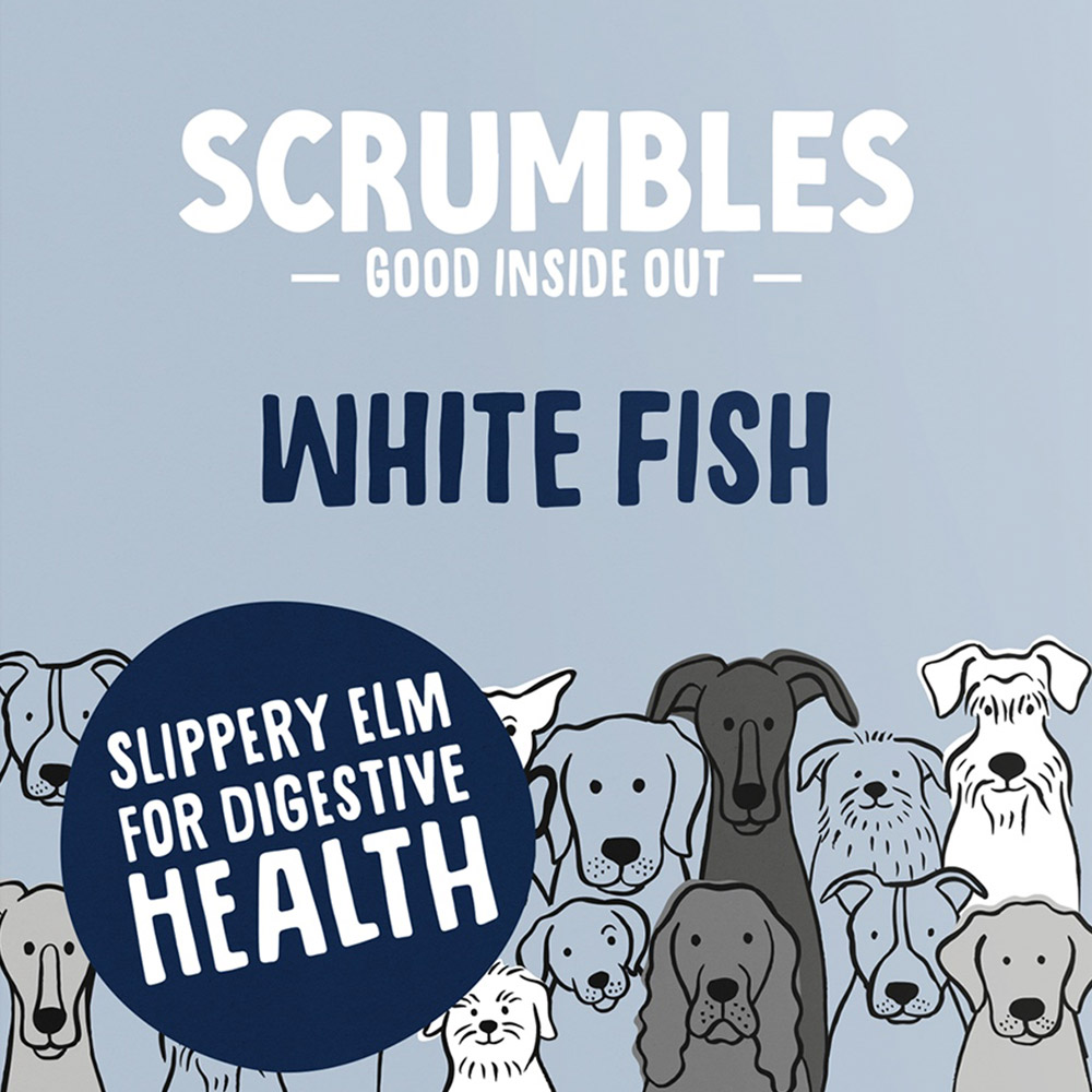 Scrumbles White Fish Wet Dog Food 395g Image 2