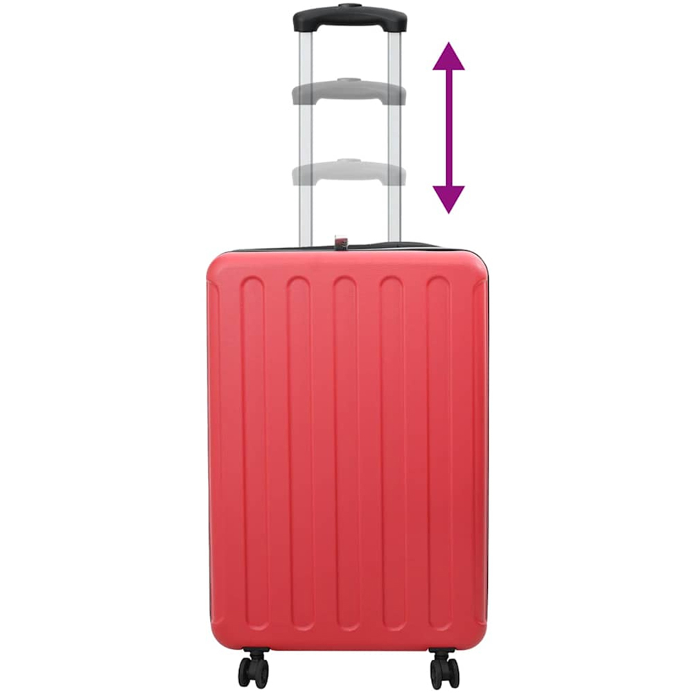 vidaXL 28 inch Red Rectangular Travel Bag Image 7