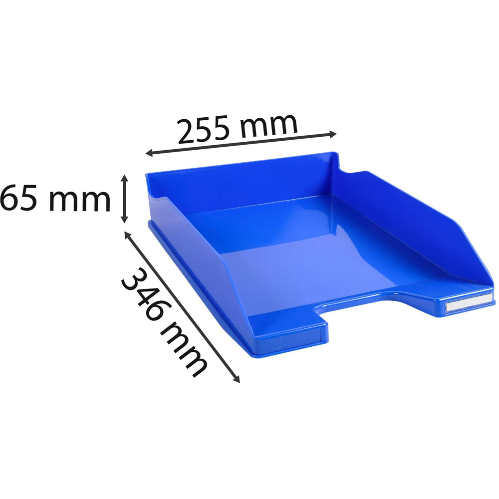 Exacompta Ice Blue Gloss Letter Tray 6 Pack Image 8