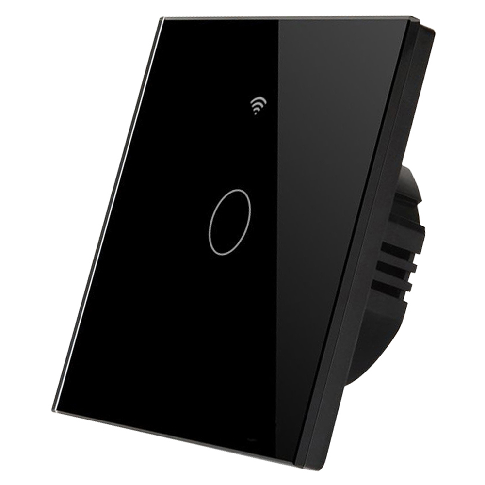 ENER-J 1 Gang Black Smart Wi-Fi Touch Switch Image 1
