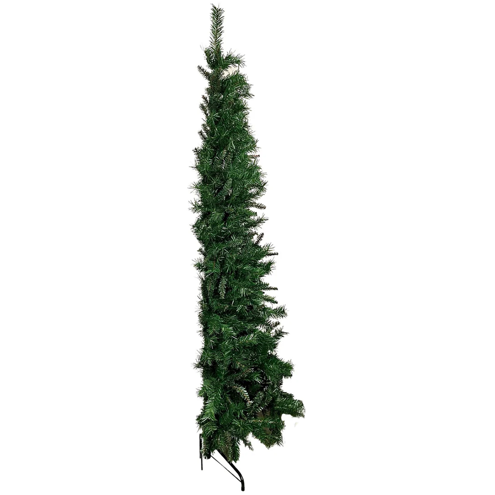 Samuel Alexander Green Corner and Half Wall Dual Purpose Artificial Christmas Tree 6.5ft Image 1