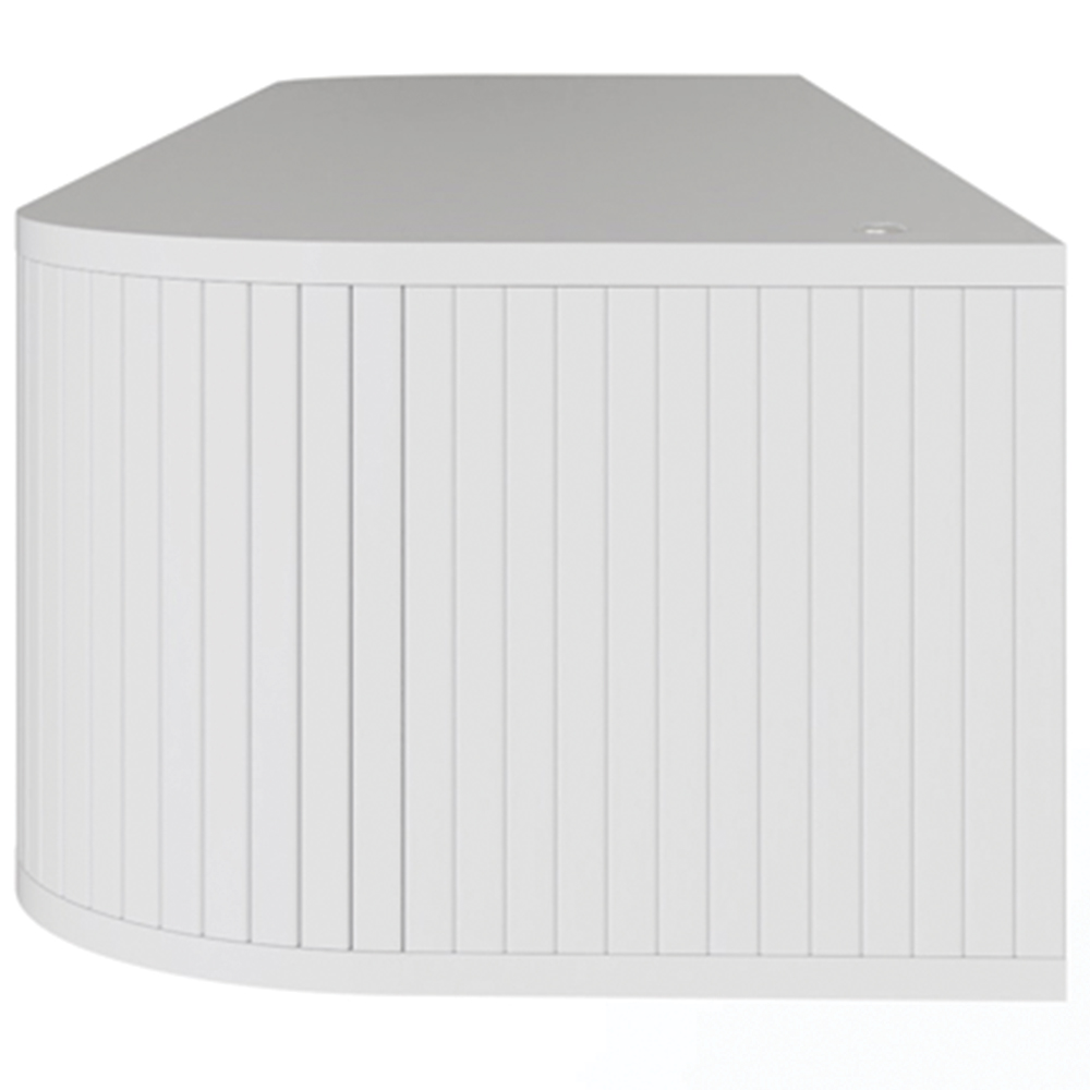 GFW Mateo 2 Sliding Door White Wall-Mounted LED TV Unit Image 5