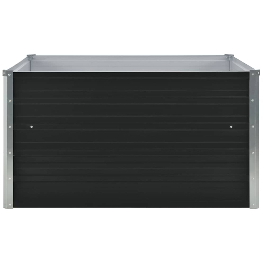 vidaXL Anthracite Galvanised Steel Raised Garden Bed 45 x 100 x 100cm Image 3