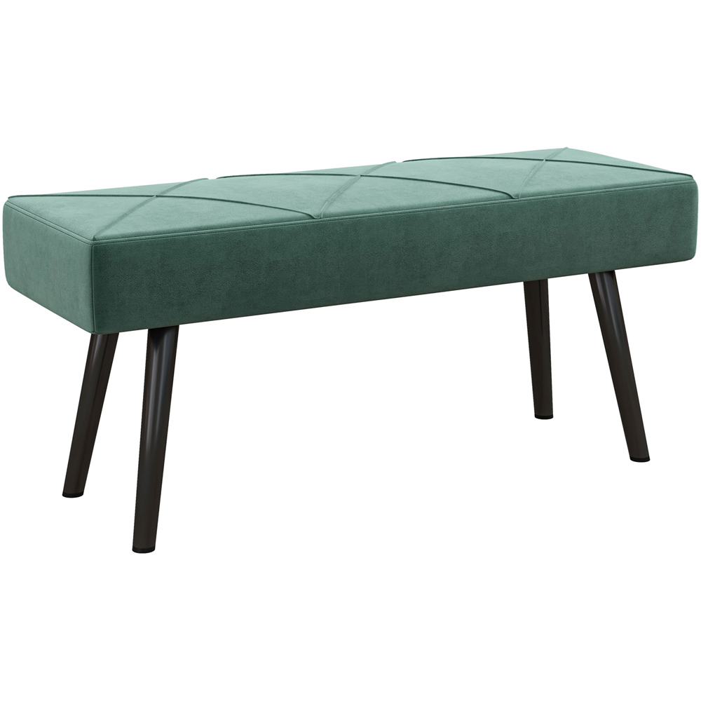 Portland Green Upholstered End of Bed Bench Image 2