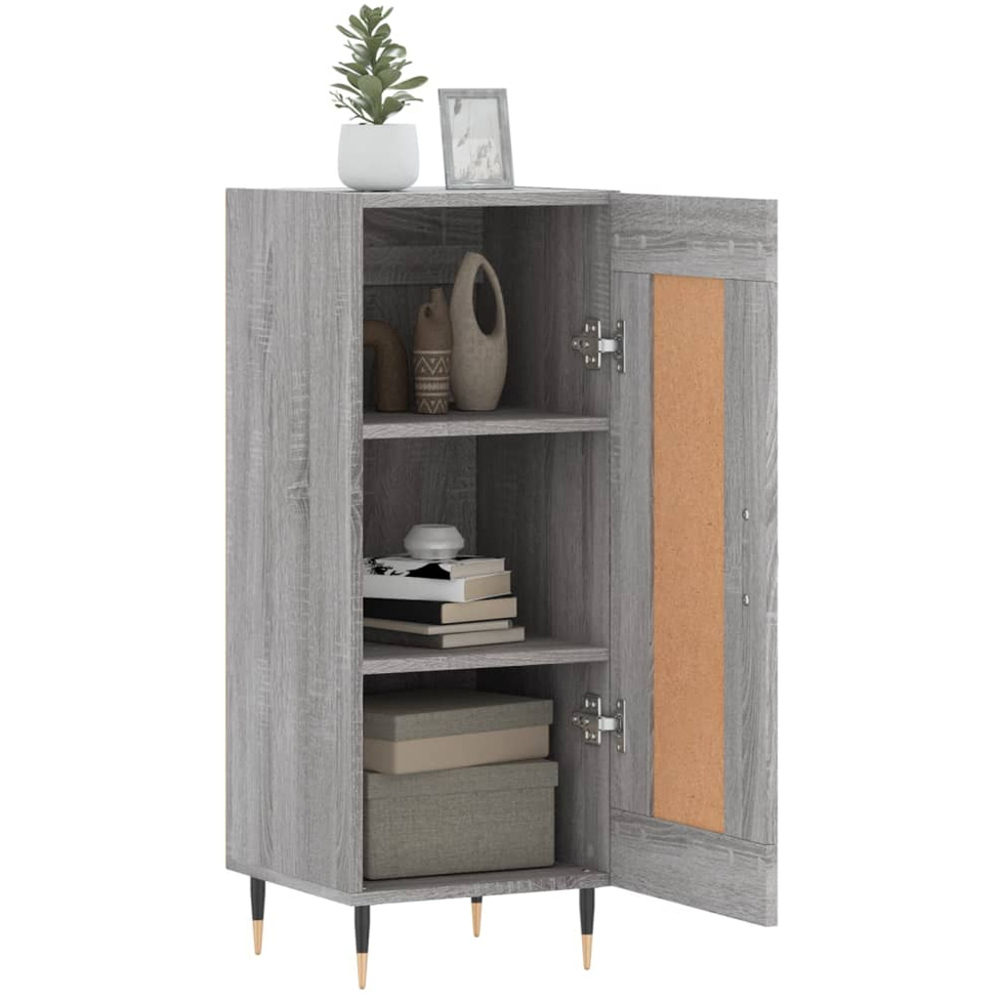 vidaXL Single Door Grey Sonoma Sideboard Image 4