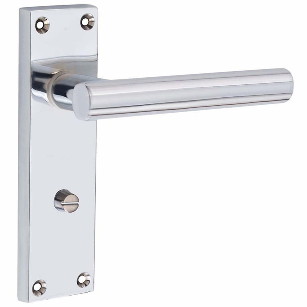 Golden Grace Polished Chrome Victorian Straight T-Bar Bathroom Handle Image 3